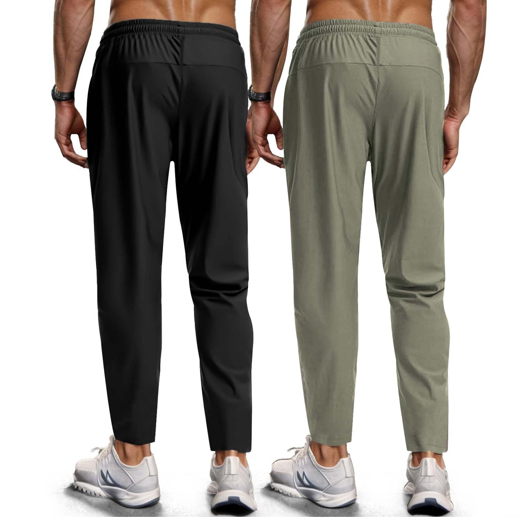 Men's Hiking Pants Quick-Dry Lightweight Sweatpants Outdoor Fishing Pants Water Resistant with Zipper Pockets