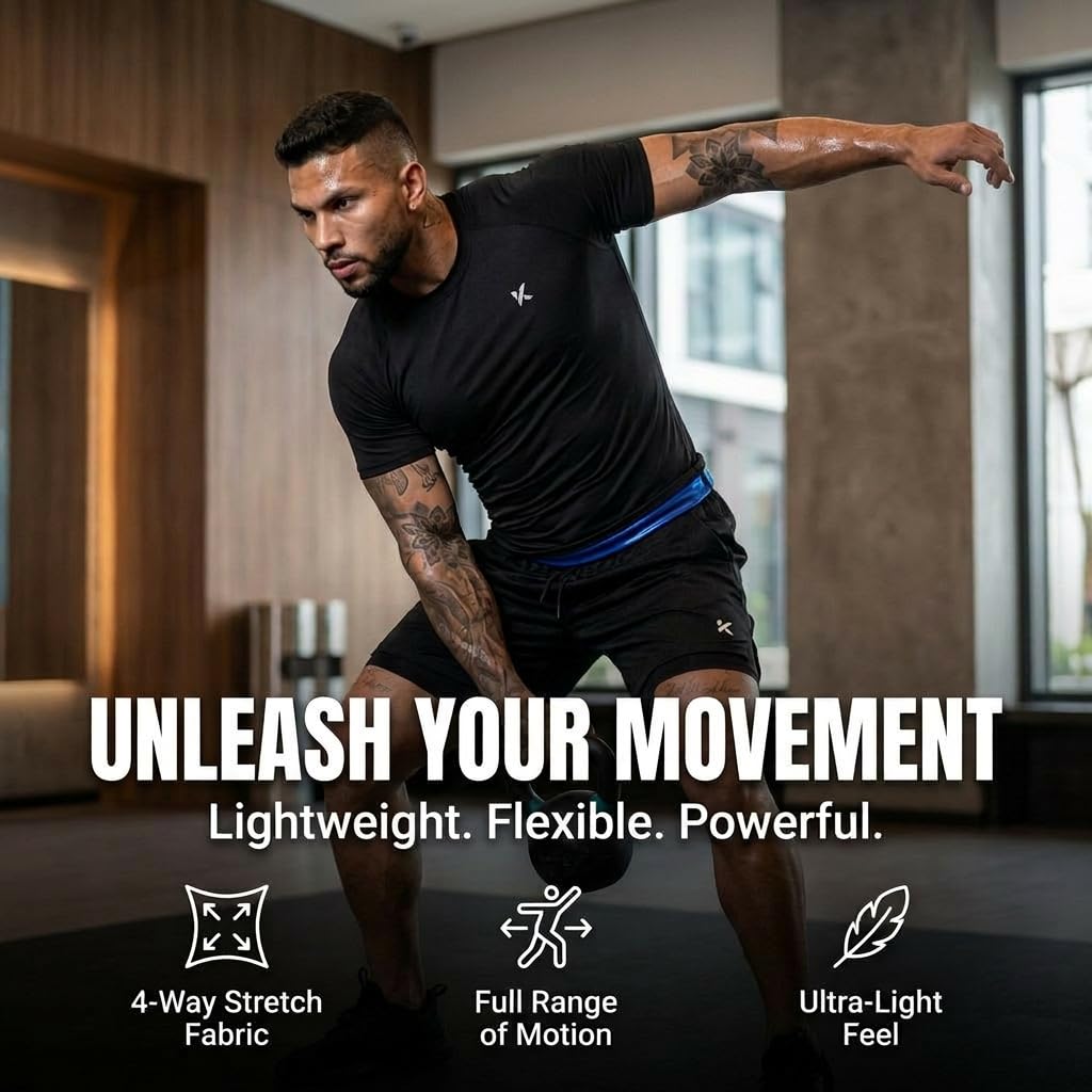 Kewlioo Sauna Shirt for Men - Heat Trapping Sweat Vest, Sauna Suit For Men, Compression Workout Sweat Suit for Gym, Workouts