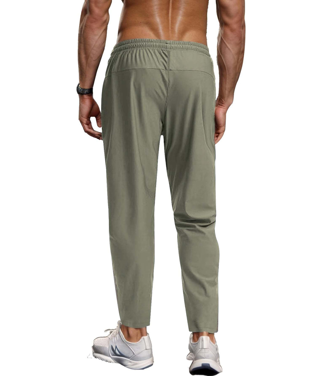 Men's Hiking Pants Quick-Dry Lightweight Sweatpants Outdoor Fishing Pants Water Resistant with Zipper Pockets