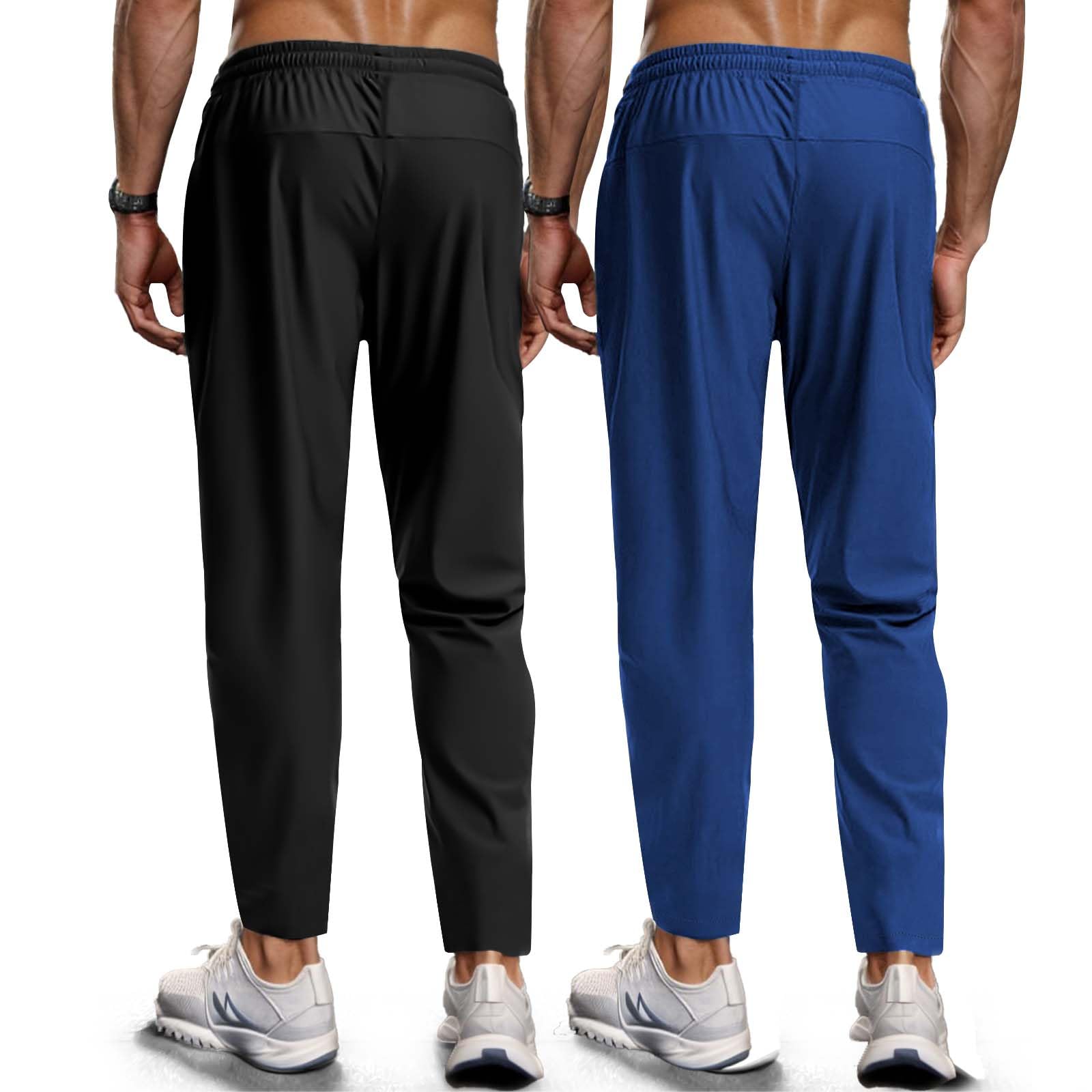 Men's Hiking Pants Quick-Dry Lightweight Sweatpants Outdoor Fishing Pants Water Resistant with Zipper Pockets