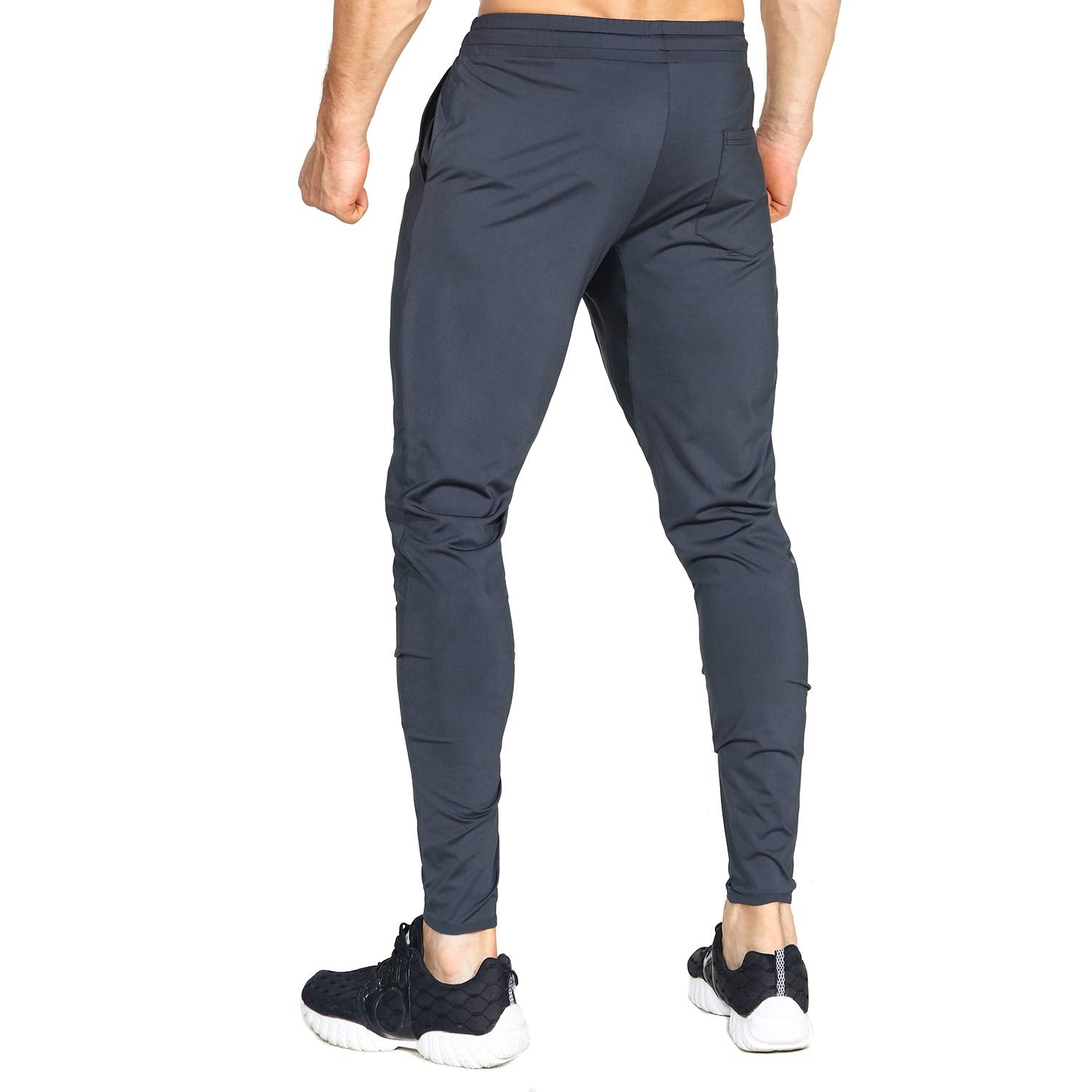 BROKIG Mens Lightweight Gym Jogger Pants,Men's Workout Sweatpants with Zip Pocket
