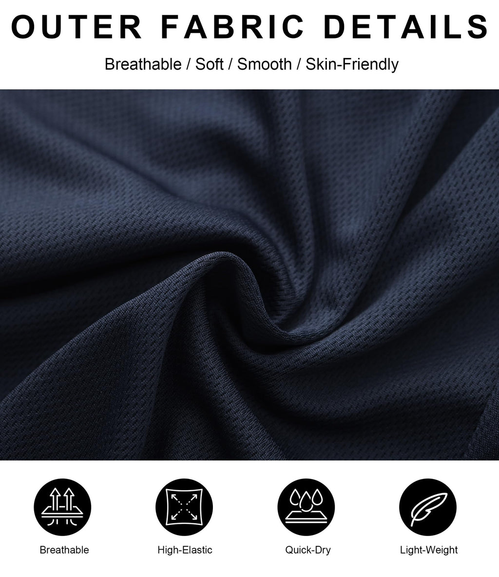 Kinglaman 4 Pack Mens 2 in 1 Running Workout Shorts with Liner, Gym Athletic Quick Dry Sport Shorts with Pockets