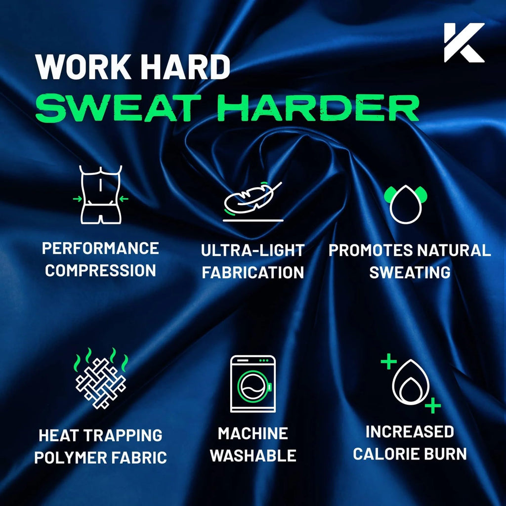 Kewlioo Sauna Shirt for Men - Heat Trapping Sweat Vest, Sauna Suit For Men, Compression Workout Sweat Suit for Gym, Workouts