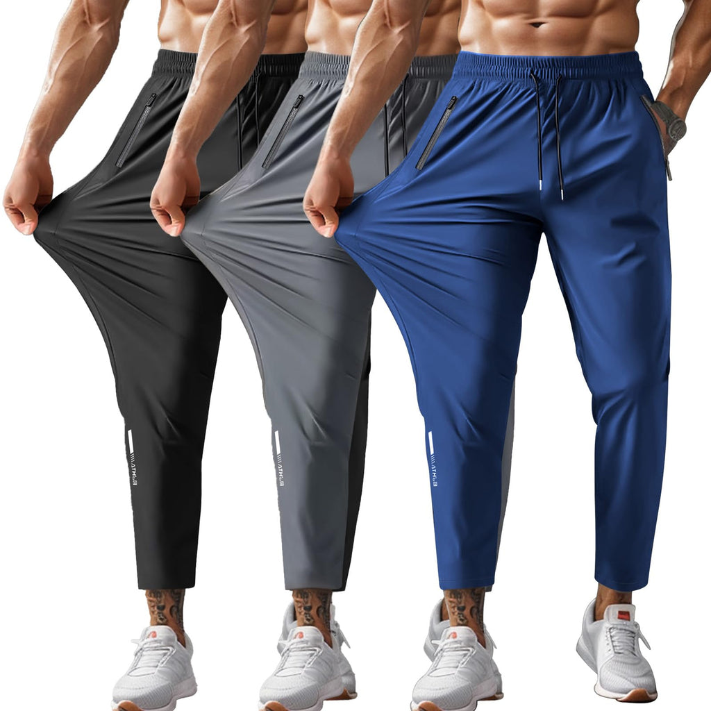 Men's Hiking Pants Quick-Dry Lightweight Sweatpants Outdoor Fishing Pants Water Resistant with Zipper Pockets