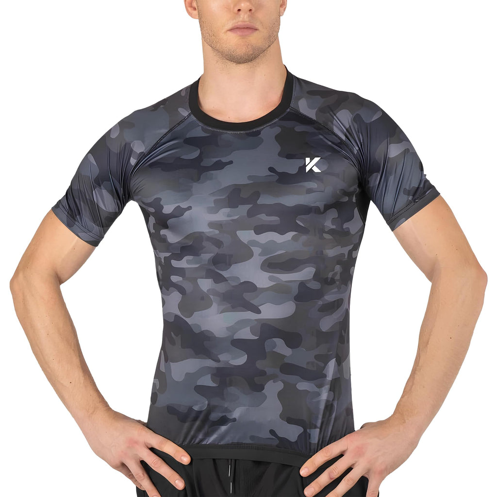 Kewlioo Sauna Shirt for Men - Heat Trapping Sweat Vest, Sauna Suit For Men, Compression Workout Sweat Suit for Gym, Workouts