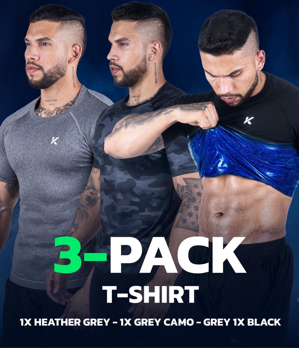 Kewlioo Sauna Shirt for Men - Heat Trapping Sweat Vest, Sauna Suit For Men, Compression Workout Sweat Suit for Gym, Workouts