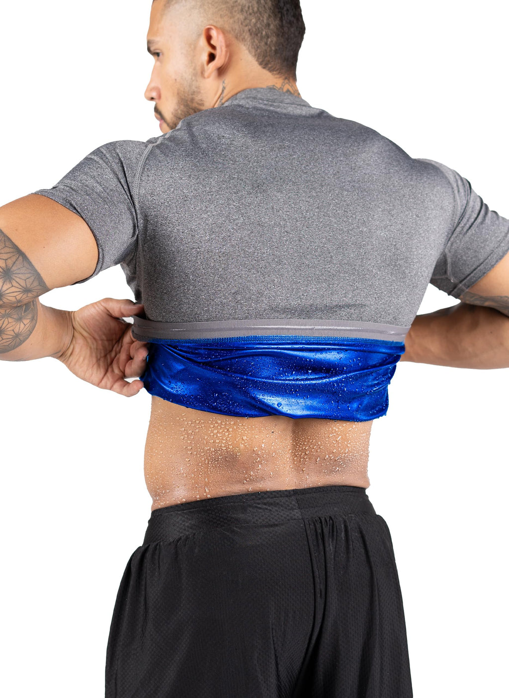 Kewlioo Sauna Shirt for Men - Heat Trapping Sweat Vest, Sauna Suit For Men, Compression Workout Sweat Suit for Gym, Workouts